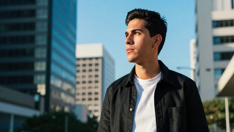 Joven mexicano mira un futuro vibrante