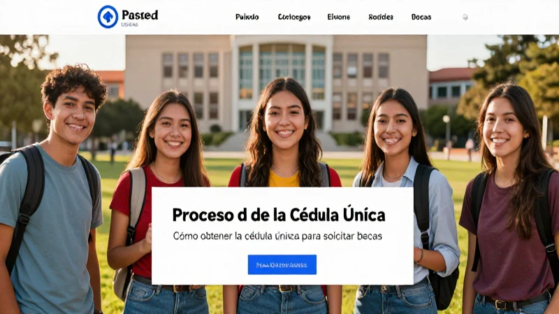 Obtén tu cédula única para solicitar becas