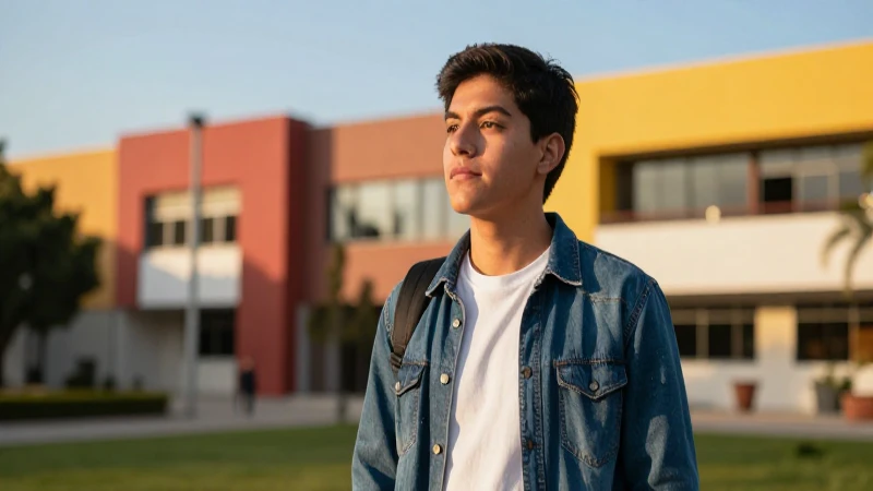 Estudiante mexicano con visión de futuro