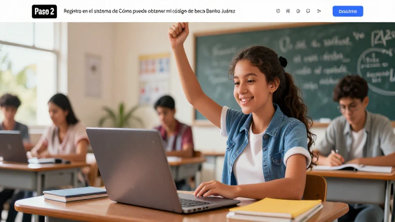 Estudiante mexicano moderno con futuro digital brillante