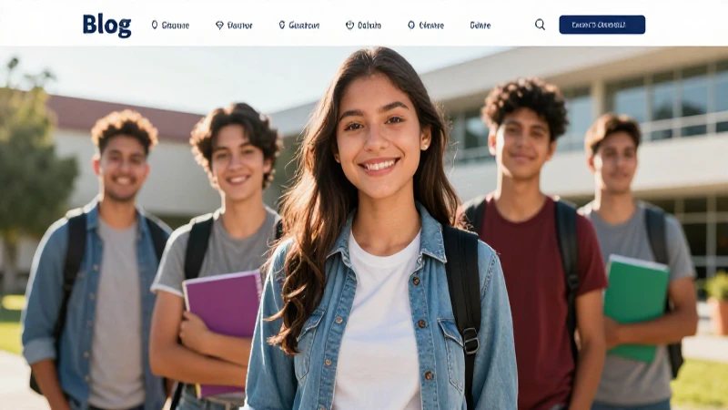 Estudiante mexicano sonriente en campus moderno