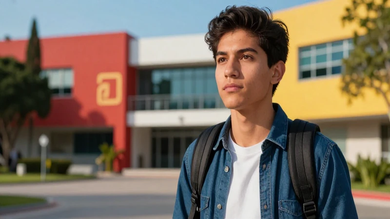 Estudiante mexicano con estética vibrante