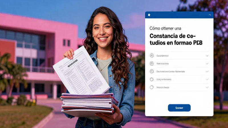 Obtener constancia de estudios en PDF