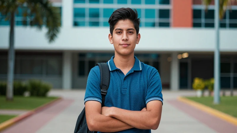 Estudiante mexicano exitoso en universidad