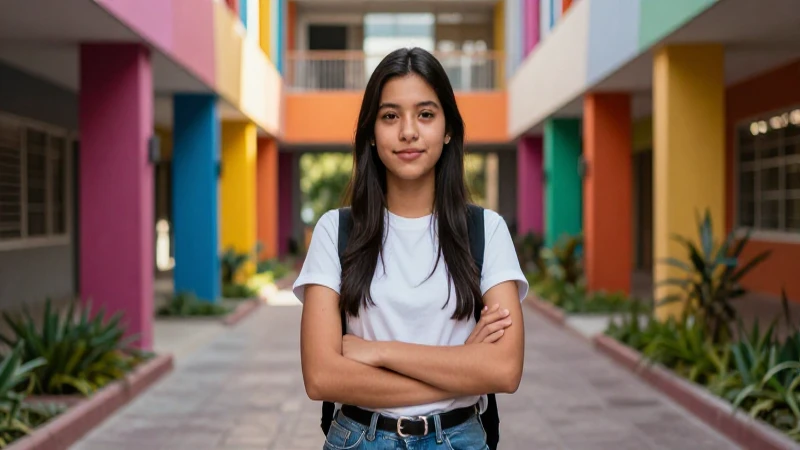 Estudiante mexicano brillante, oportunidad en cámara