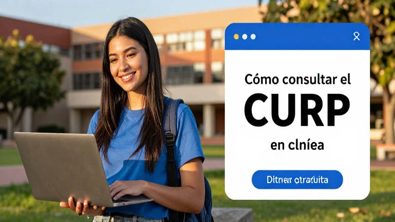 Obtén tu CURP o consulta la tuya en línea