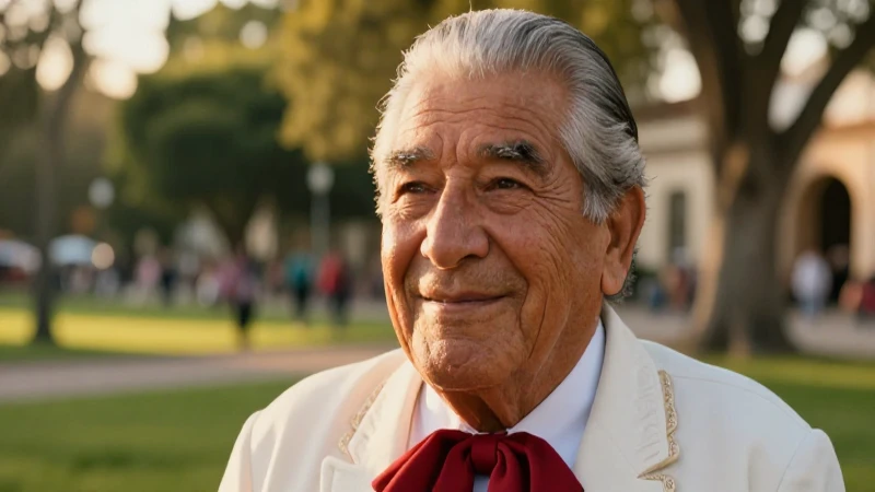 Retrato ultra-realista de anciano feliz al atardecer