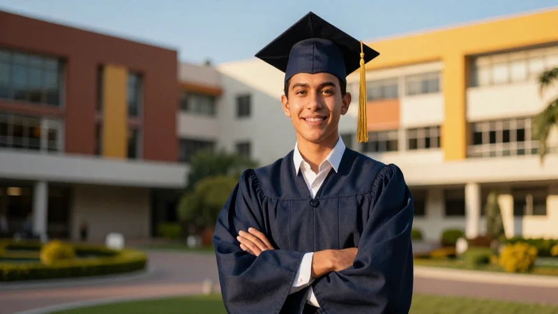 Joven egresado mexicano, logro académico radiante