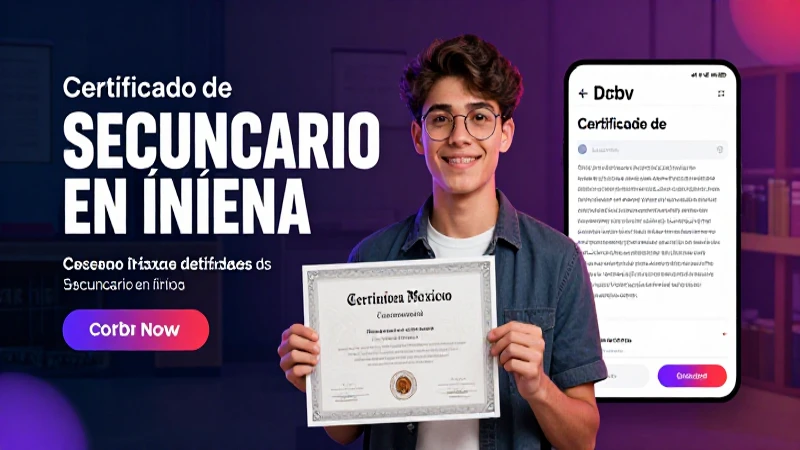 Obtén certificados de secundaria en línea aquí