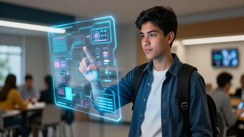 Joven mexicano estudia tecnología futurista con confianza