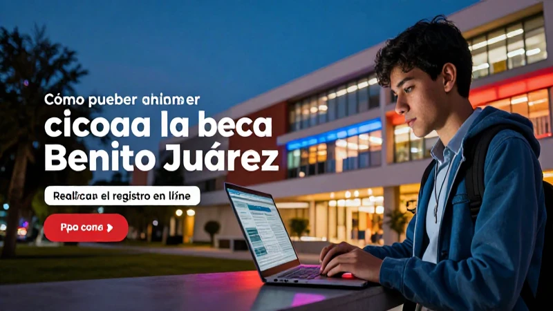 Realice su registro en línea para la beca