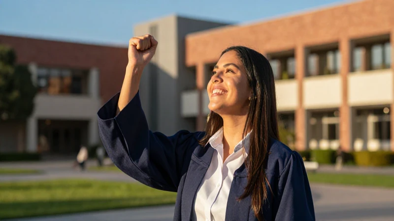 Estudiante mexicano triunfa en campus universitario con luz dorada