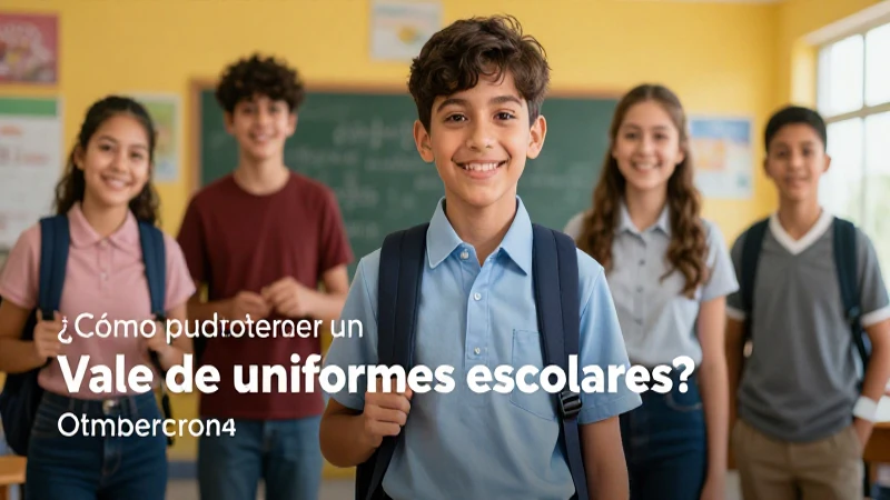 ¿Dónde consigo el vale de uniformes escolares?