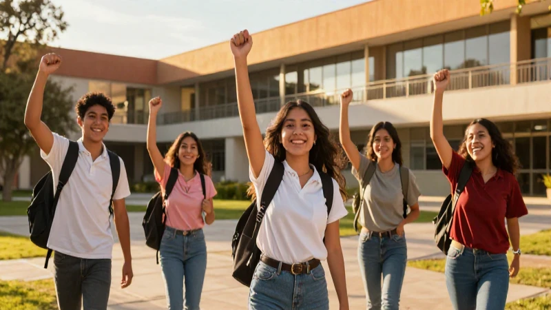 Estudiantes celebran éxito con beca Benito Juárez