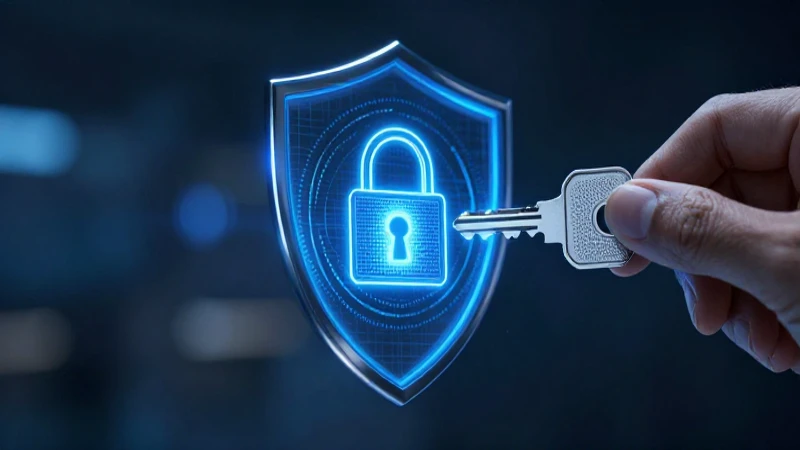 Clave digital azul y seguridad avanzada