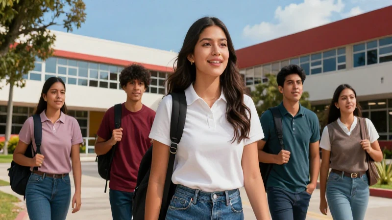 Estudiantes mexicanos triunfando en campus moderno