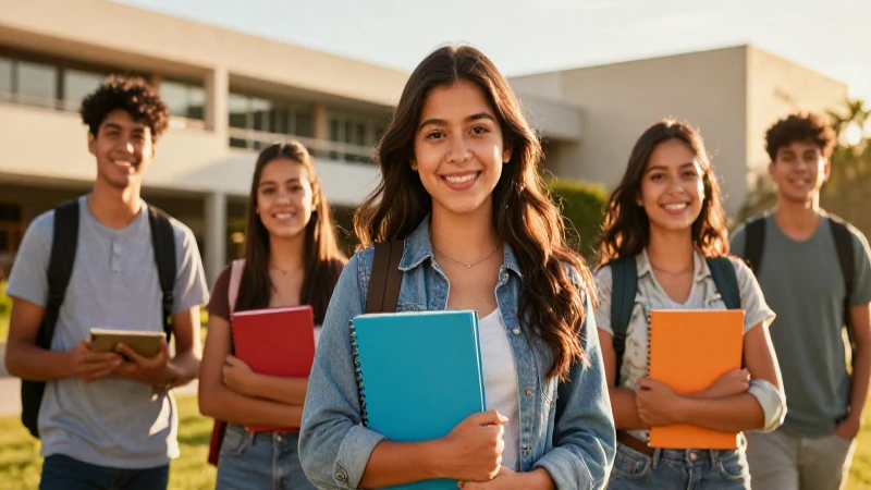Vibrante imagen de jóvenes mexicanos exitosos