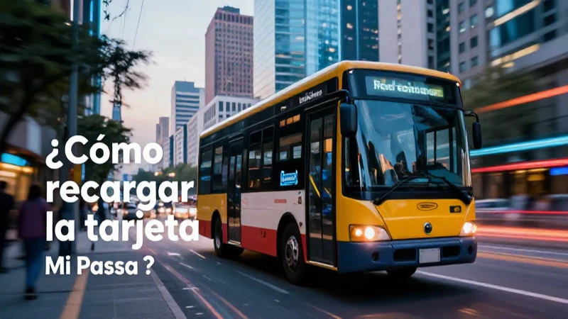 Imagen vibrante y moderna de Mi Pasaje