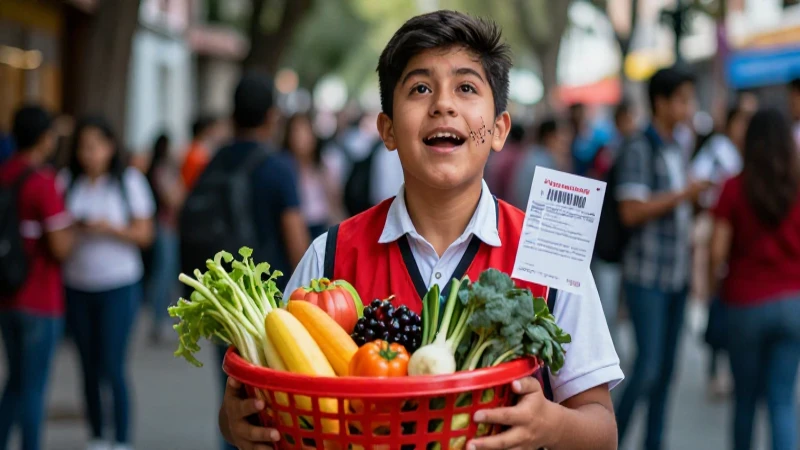 Vales de despensa mexicanos, imagen vibrante y detallada