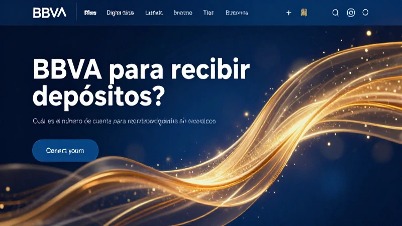 Ventajas y datos de depósito en BBVA