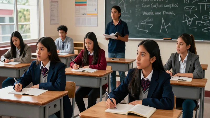 Estudiantes mexicanos triunfan en una moderna clase vibrante