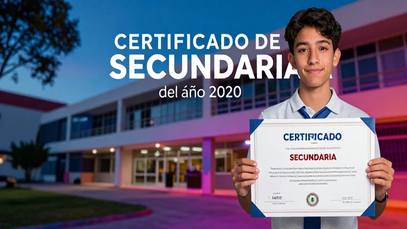 Cómo obtener el certificado de secundaria 2020