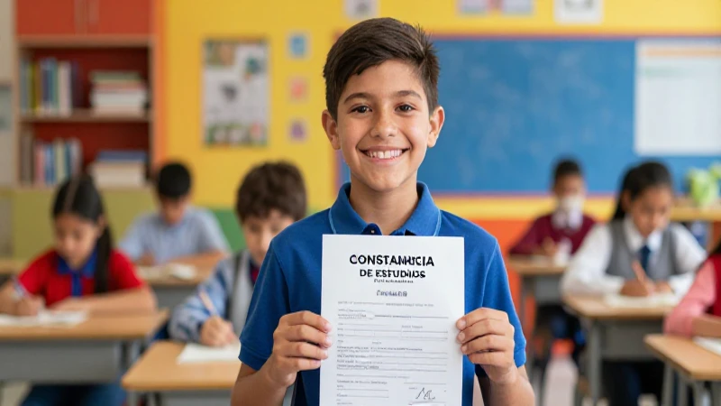 Obtener constancia de estudios primaria para pasaporte