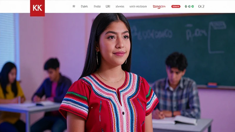 Estudiante mexicana vibrante, entorno moderno y luz cinematográfica