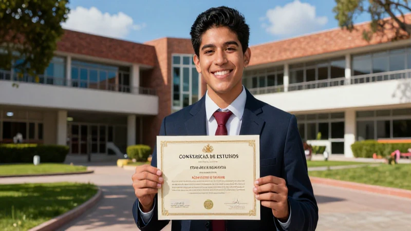 Obtener la constancia de estudios en la universidad