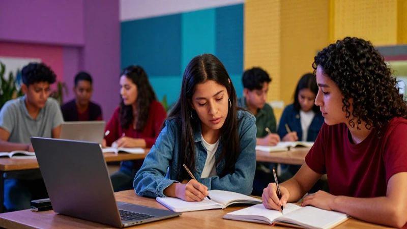 Estudiantes universitarios colaborando en campus vibrante