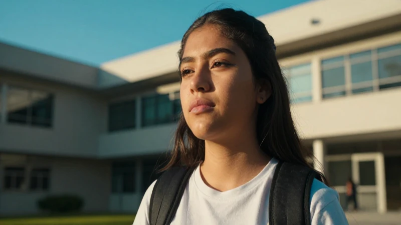 Estudiante mexicano motivado en campus moderno