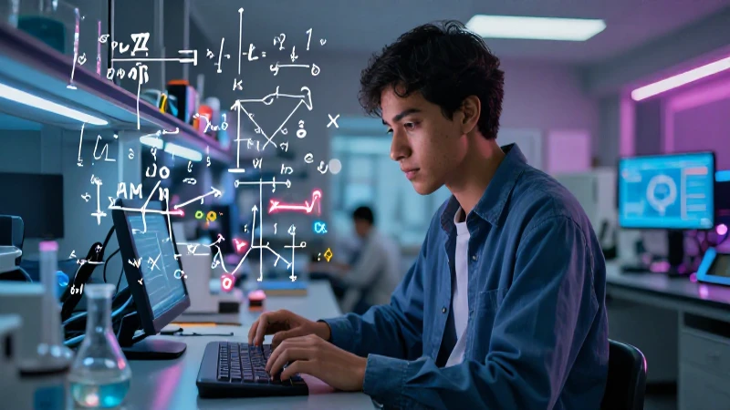 Estudiante mexicano resuelve ecuaciones complejas en laboratorio moderno