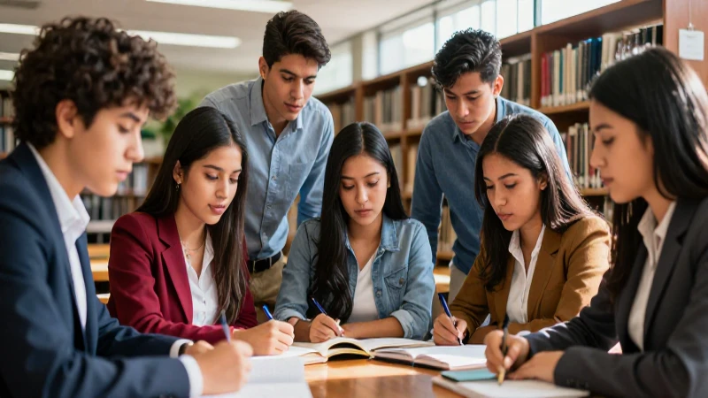 Estudiantes mexicanos colaboran en la universidad