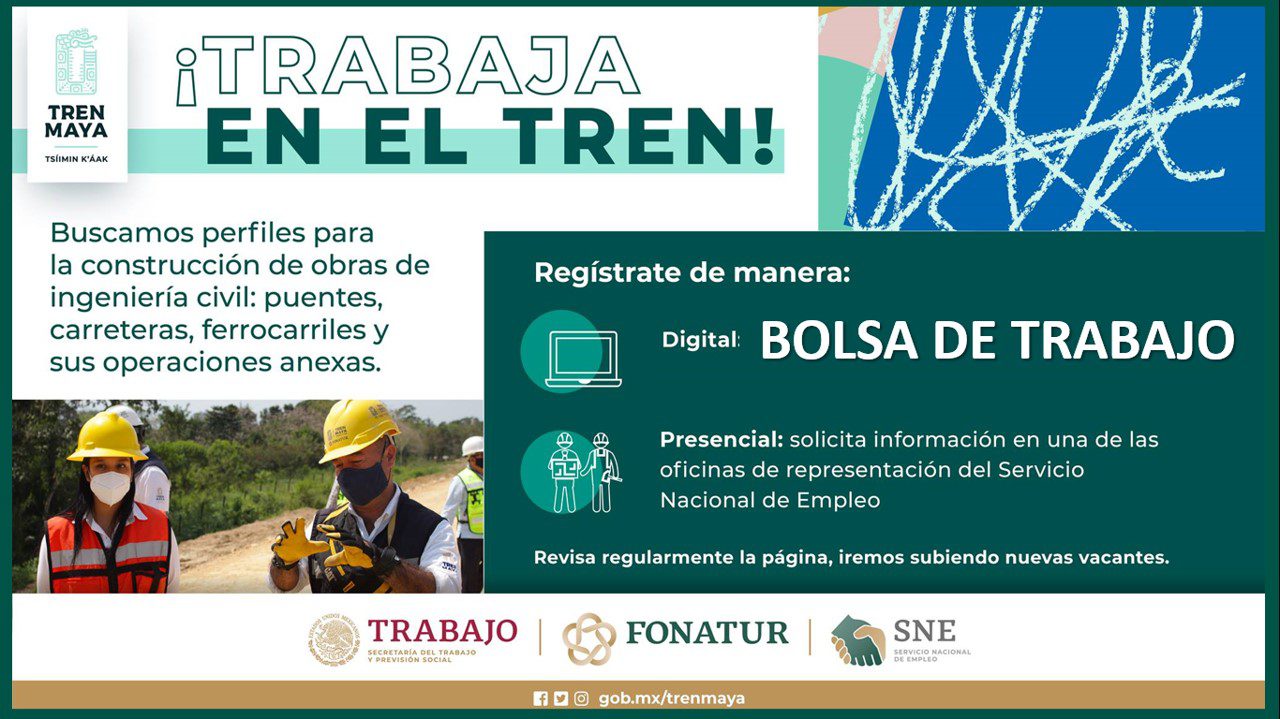 Ofertas de trabajo para el proyecto del Tren Maya ¡Encuéntralas aquí!