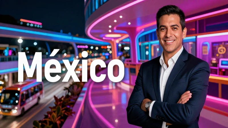 Profesional mexicano exitoso en entorno moderno