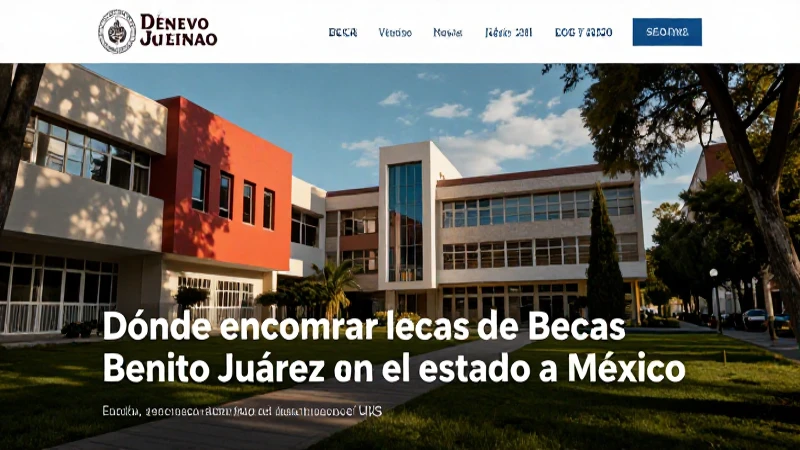 Encuentra oficinas de Becas Benito Juárez en el Estado de México
