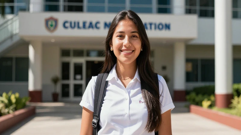 Estudiante feliz en oficina moderna, luz intensa