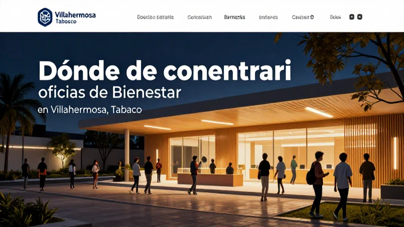 Encuentra oficinas de bienestar en Villahermosa