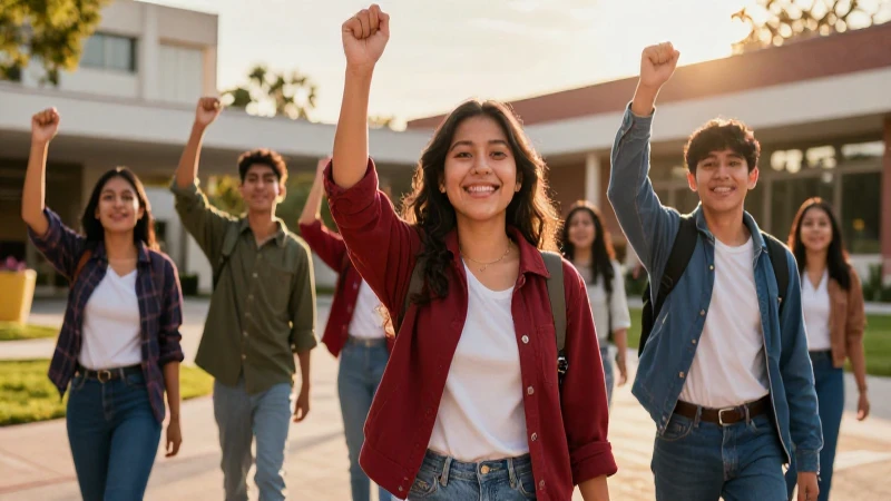 Estudiantes mexicanos celebran éxitos académicos con optimismo
