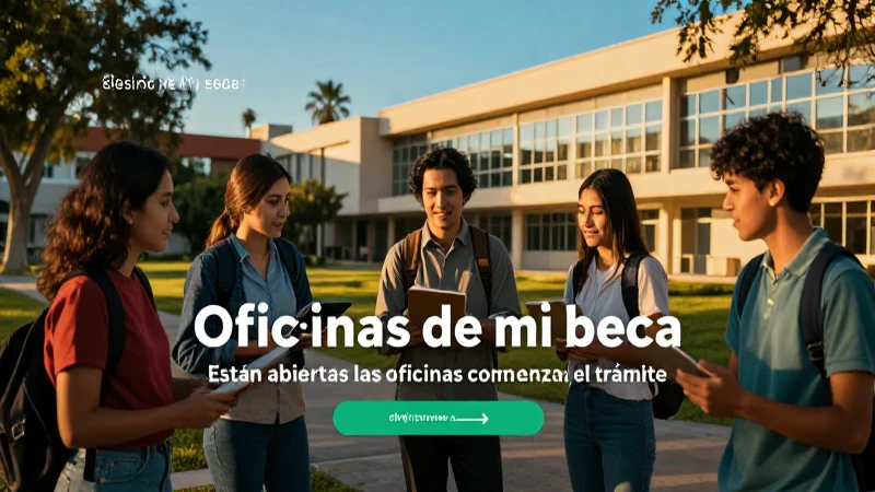Inicia trámite de beca en oficinas