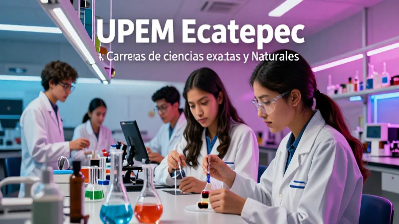 UPEM Ecatepec ofrece carreras científicas