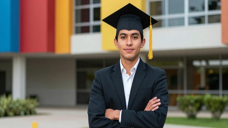 Graduado profesional, moderno y vibrante