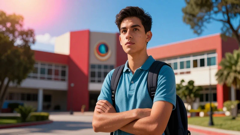 Joven mexicano de conocimiento, estilo dramático