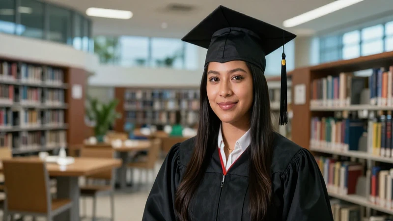 Estudiante mexicano logra éxito académico en biblioteca moderna