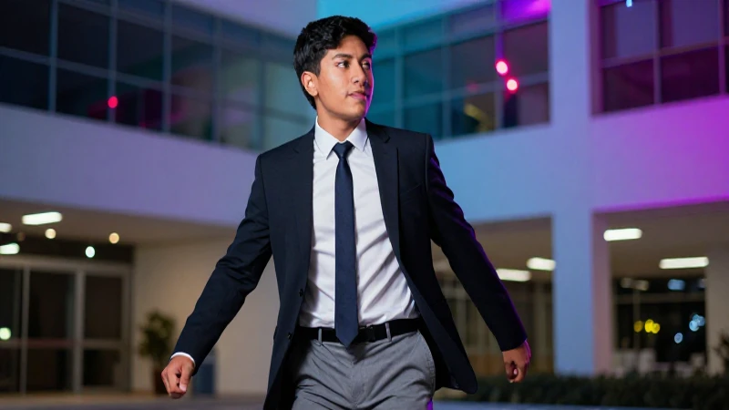 Estudiante mexicano moderno en campus universitario con estilo