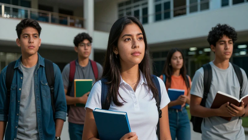 Estudiantes mexicanos en vibrante entorno universitario