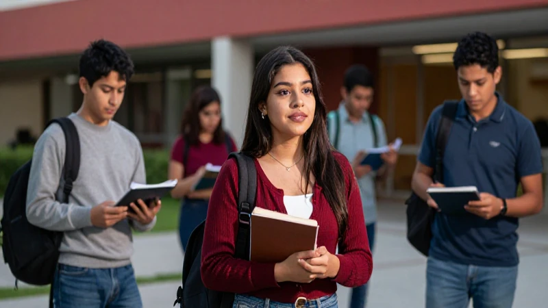 Estudiantes universitarios mexicanos con éxito académico vibrante