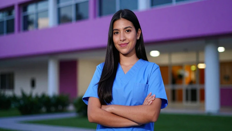 Joven estudiante mexicana, retrato profesional
