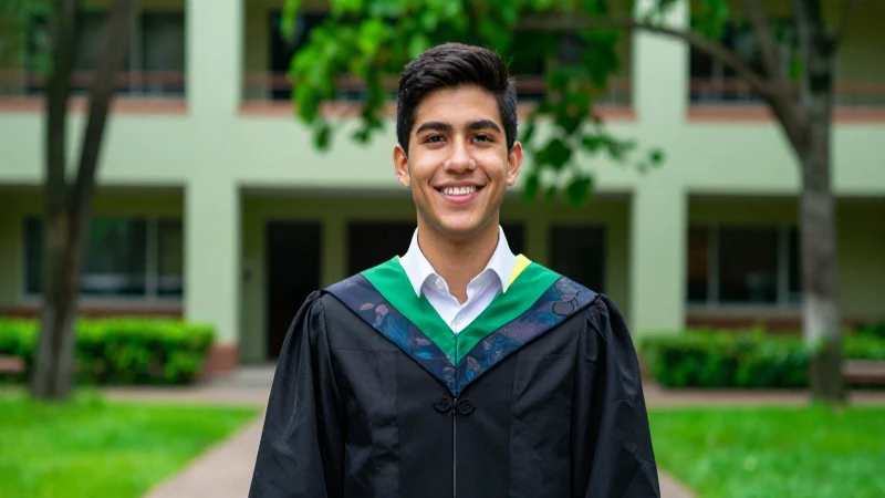 Estudiante universitario busca opciones de becas y financiamiento