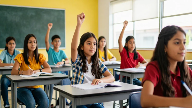 Oportunidad y progreso en una moderna aula mexicana